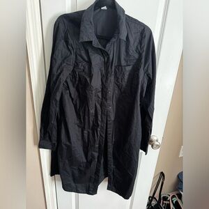 Black Button-Up Dress